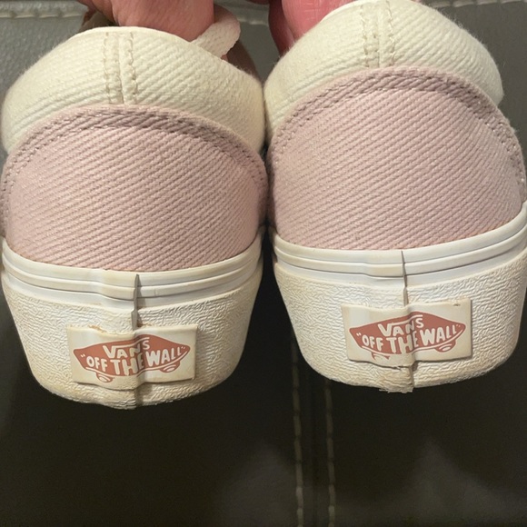 Women’s size 5 vans shoes. Pink and blue and cream. GUC. - Picture 6 of 12